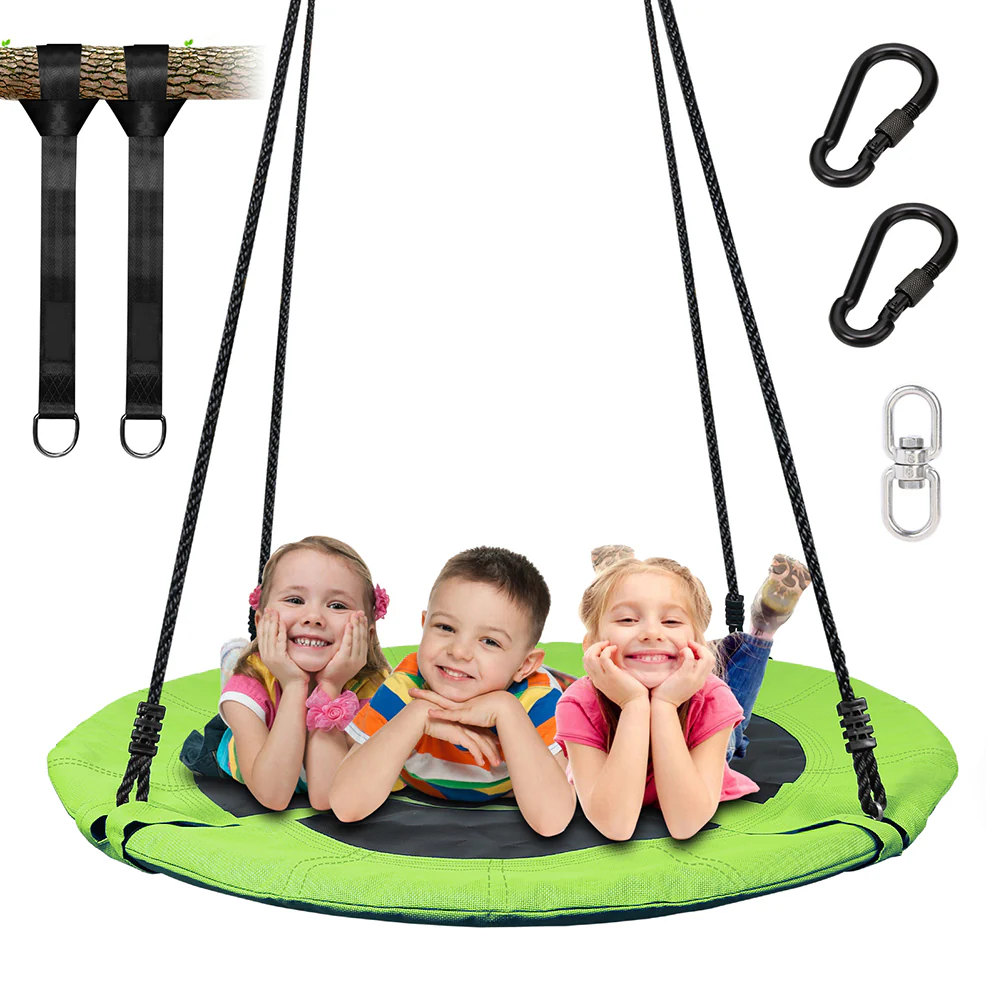 Giant 40 Flying Saucer Tree Swing Spider Web Spinner Swing 700lbs