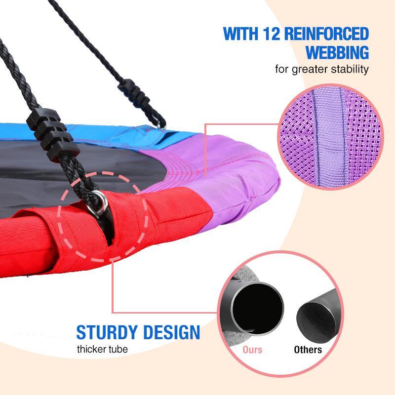 Trekassy 700lb 40 Inch 900D Oxford Waterproof Fabric Saucer Tree Swing