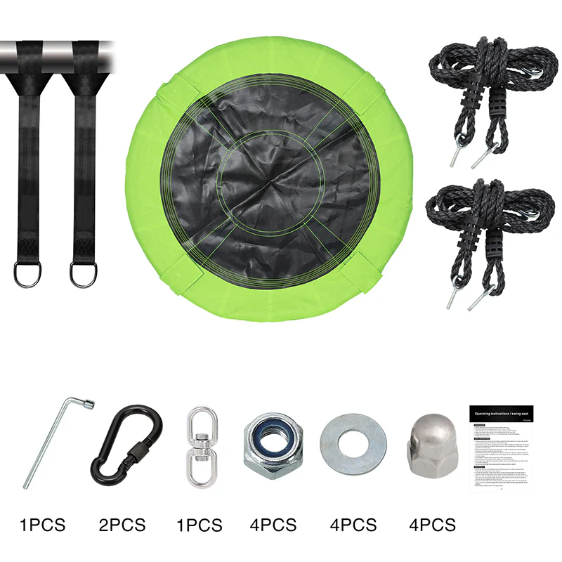 Giant 40 Flying Saucer Tree Swing Spider Web Spinner Swing 700lbs