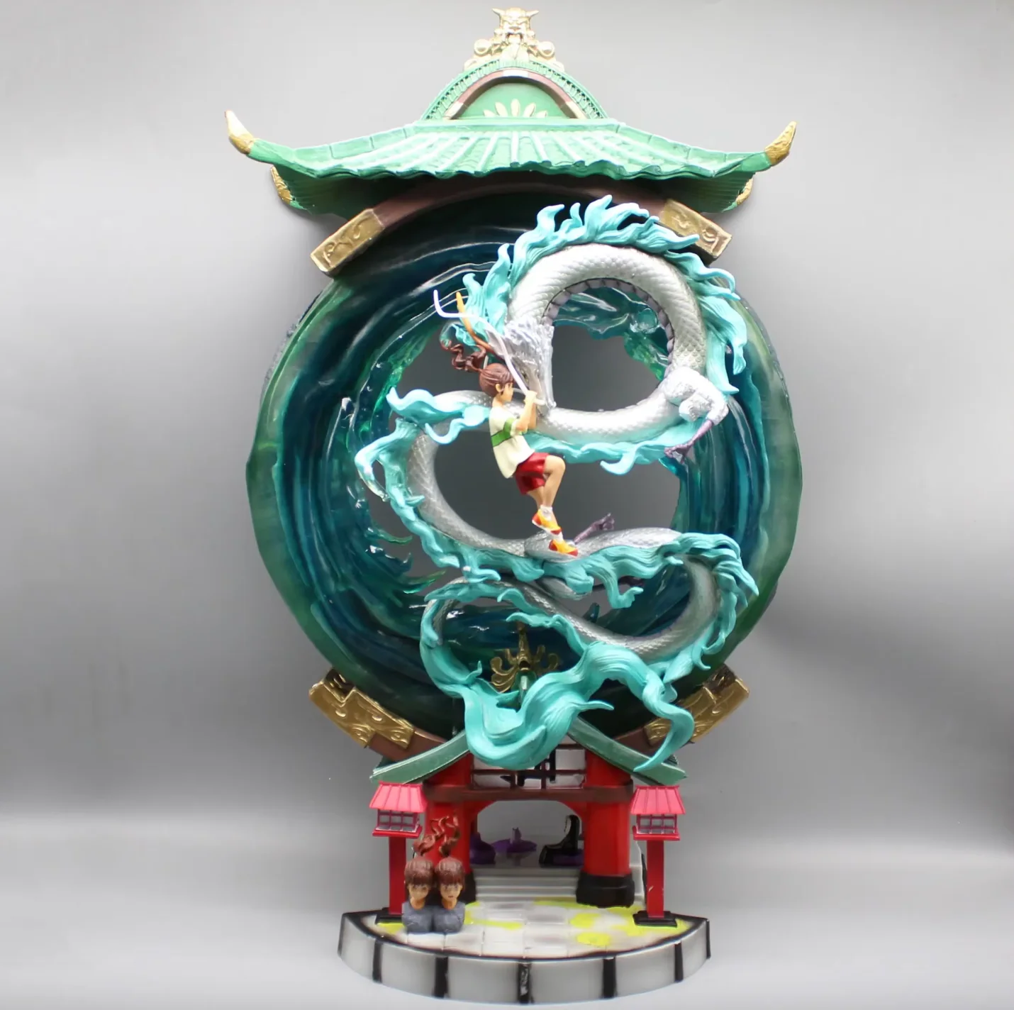Spirited Away Haku and Chihiro Resin Statue