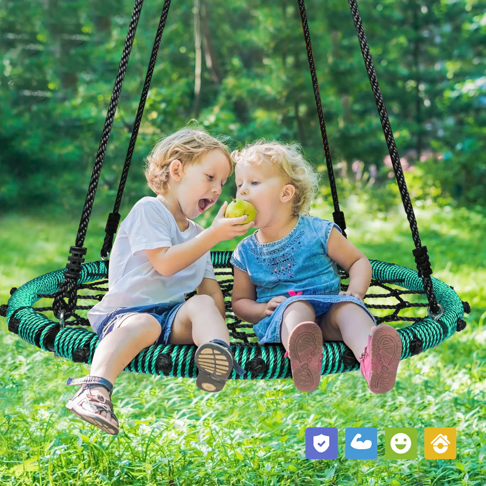 40 Spider Web Swing Kids Round Web Swing Tree Swing Backyard Playground