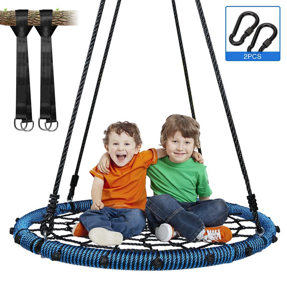40 Spider Web Saucer Tree Swing for Kids Adults Backyard Playfun Wear Resistant
