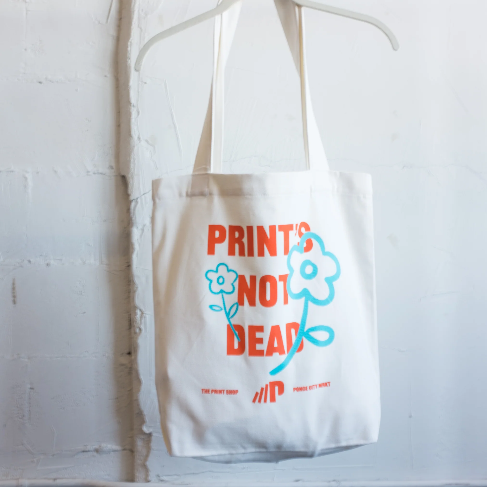 Print's Not Dead Canvas Tote