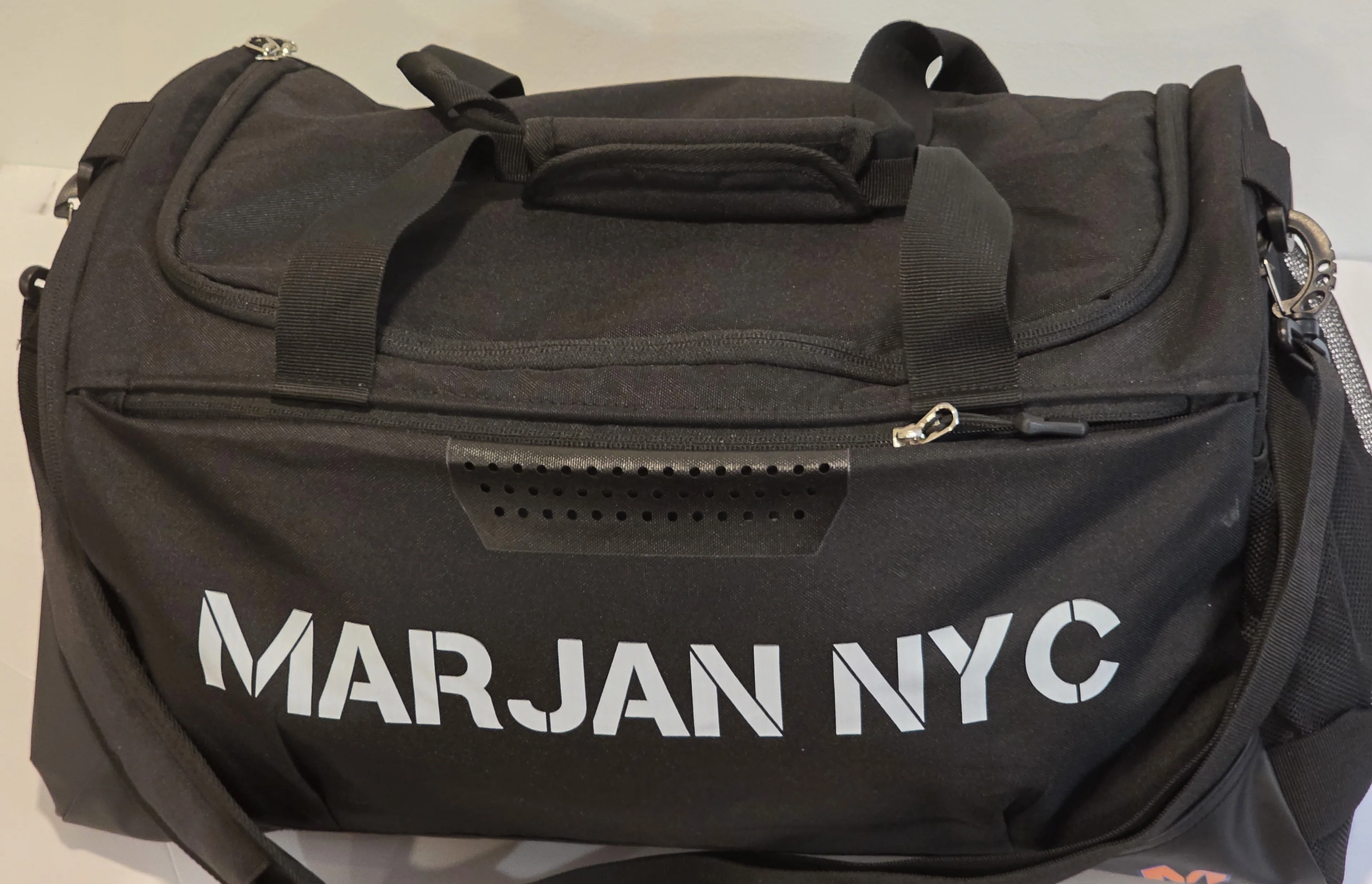 Marjan NYC Outdoor Wear-resistant Removable Hook Canvas Sport and Gym Bag