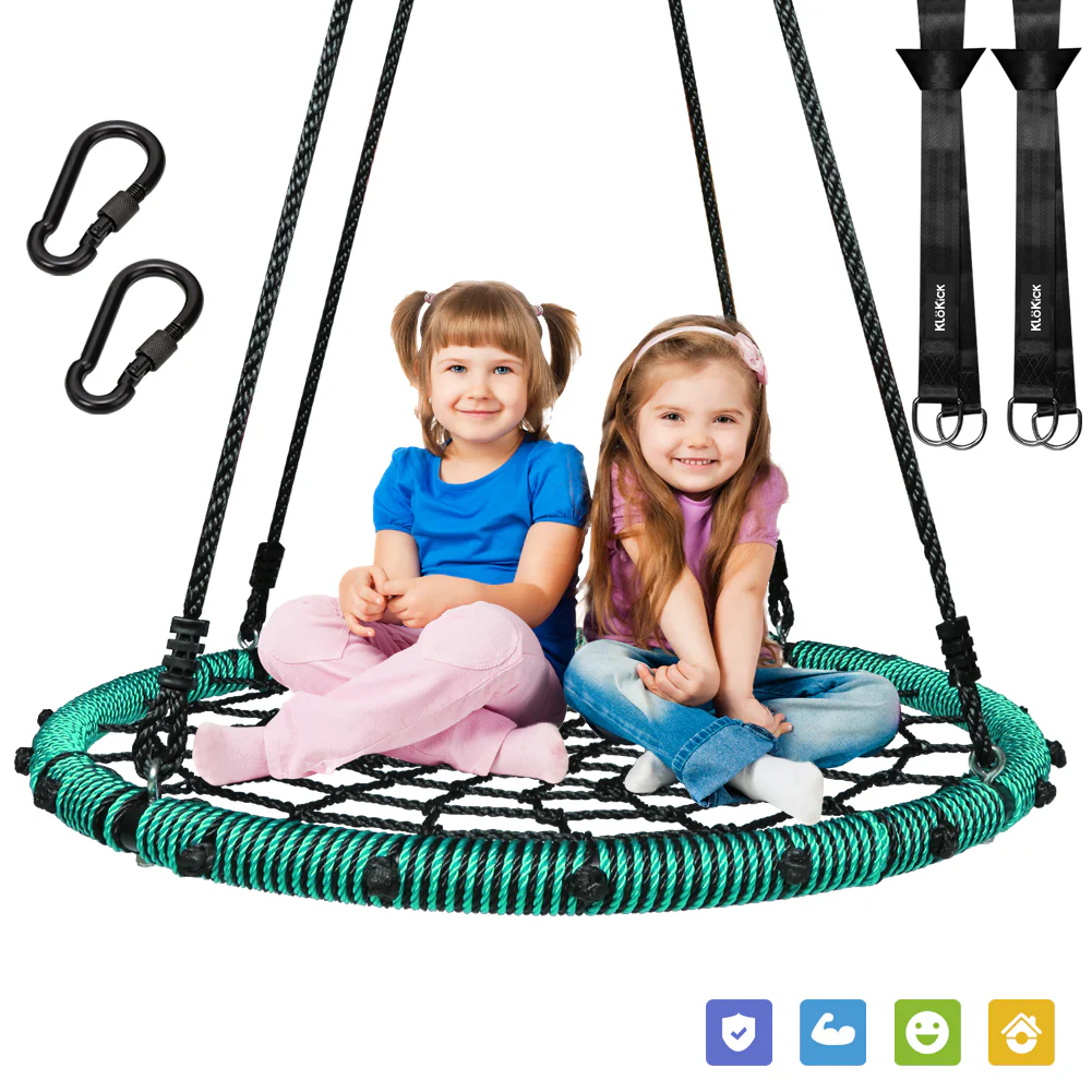 40 Spider Web Swing Kids Round Web Swing Tree Swing Backyard Playground