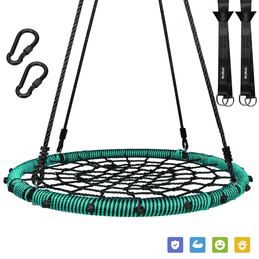 40 Spider Web Swing Kids Round Web Swing Tree Swing Backyard Playground