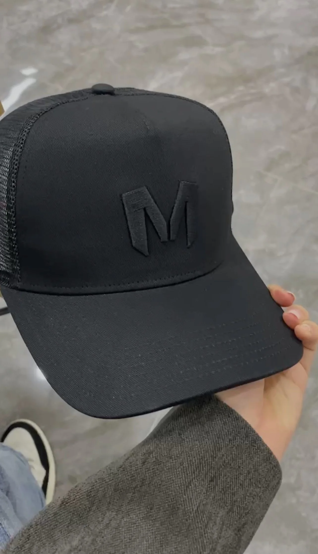 Marjan NYC 3D Puff Embroidery Mesh Trucker Hat