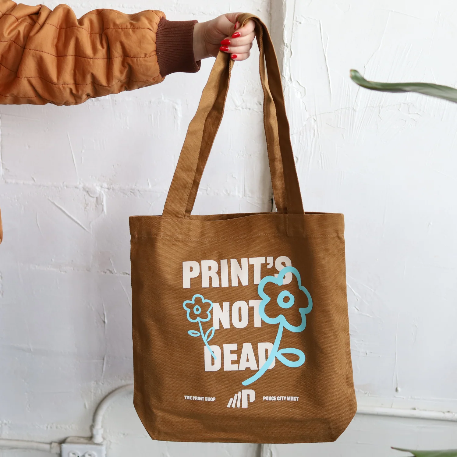 Print's Not Dead Canvas Tote