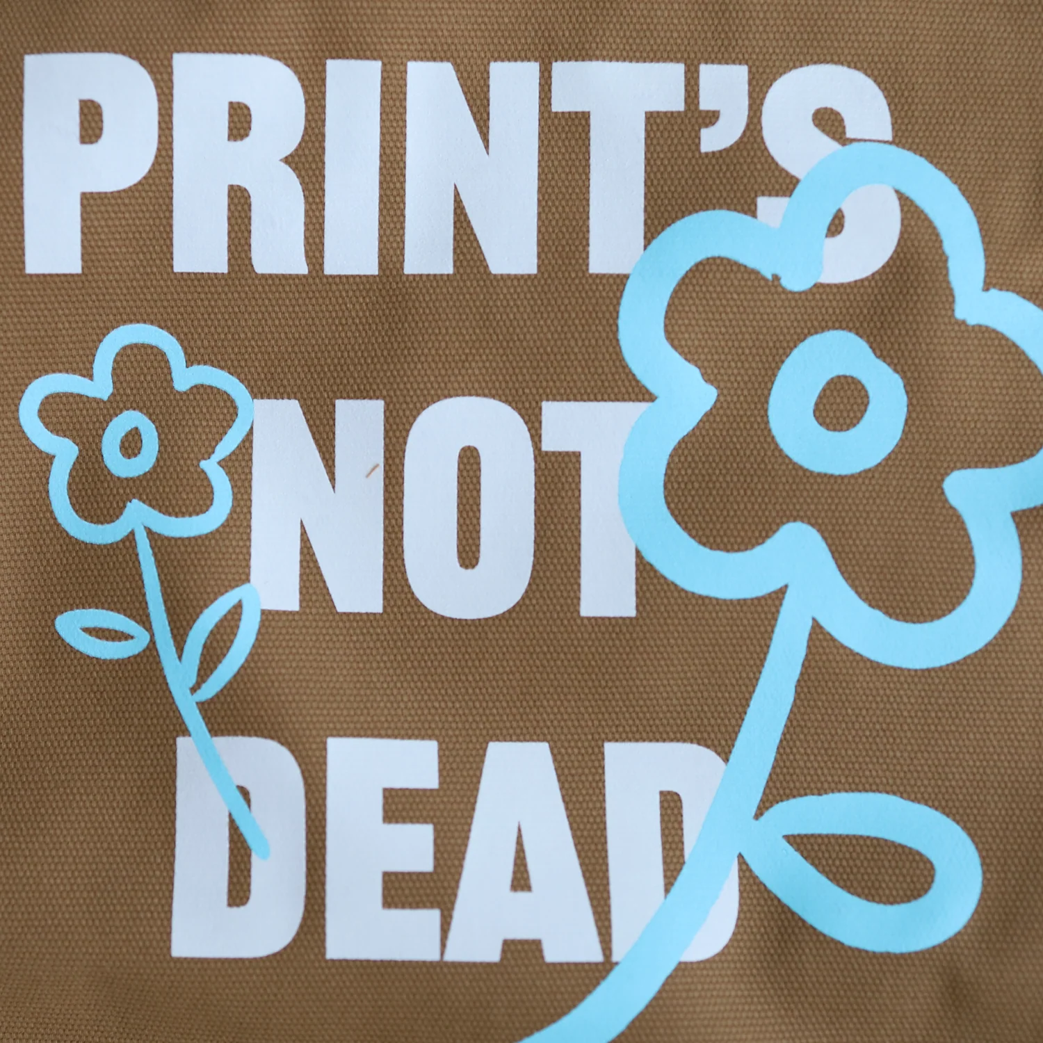Print's Not Dead Canvas Tote