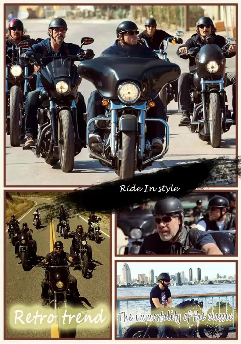 Protego Retro Helmet DOT Approved