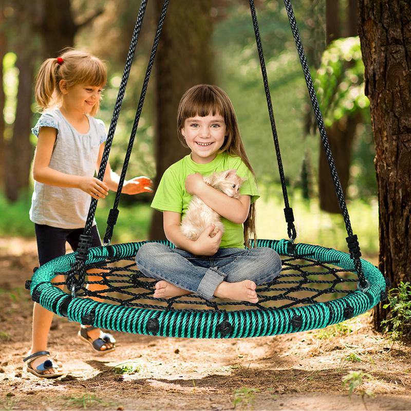 40 Spider Web Swing Kids Round Web Swing Tree Swing Backyard Playground