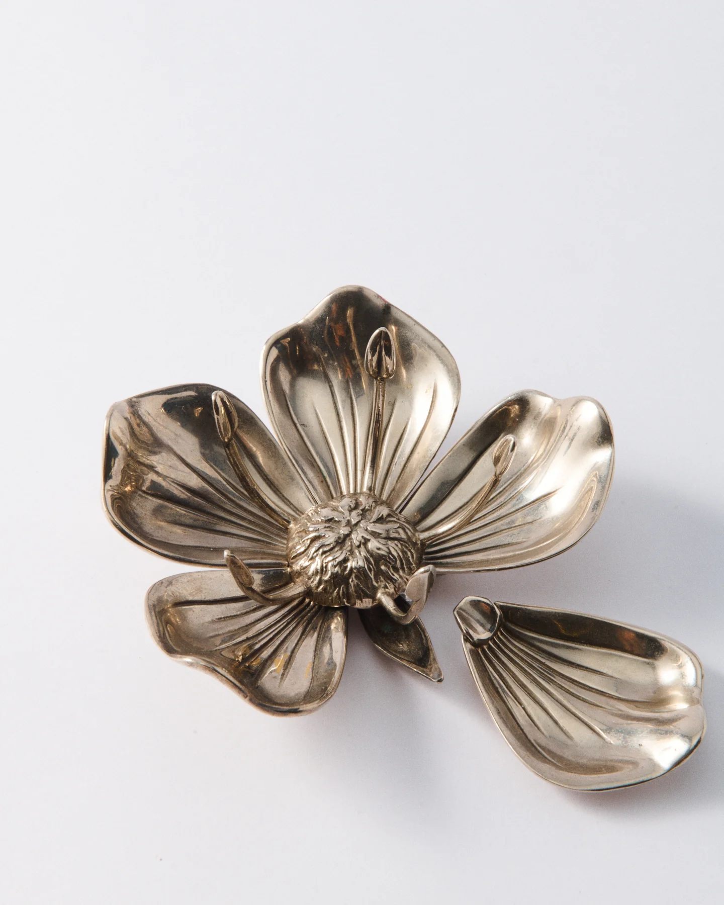 1960s Italian Silver Petal Ashtray