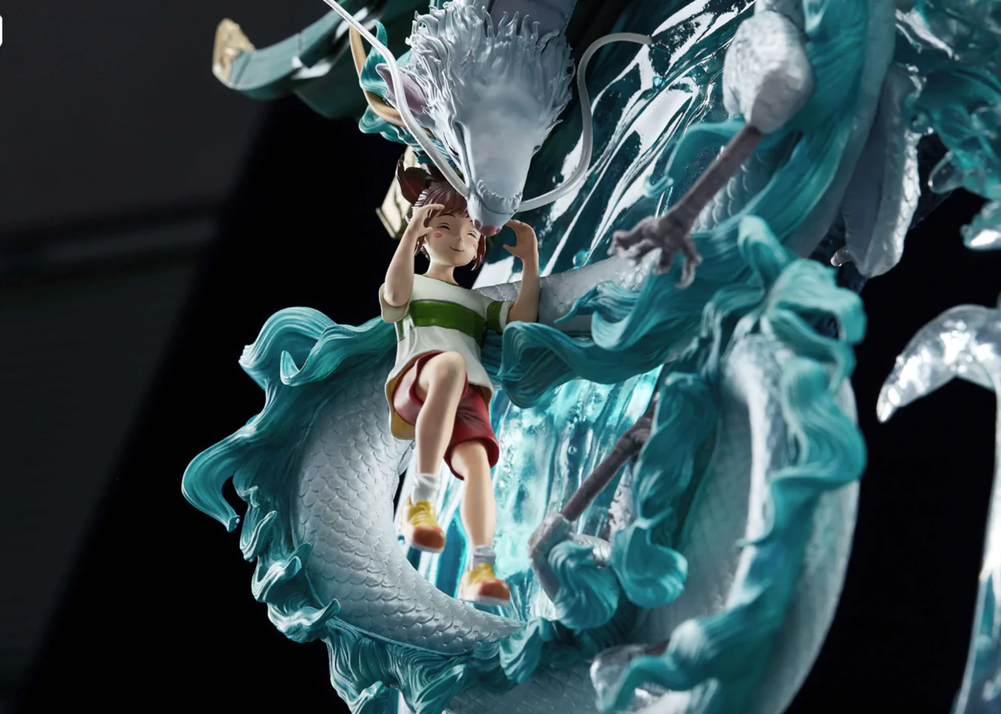 Spirited Away Haku and Chihiro Resin Statue
