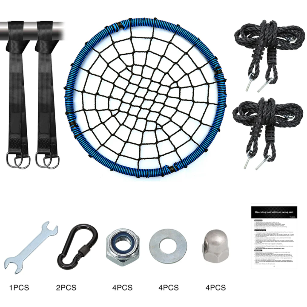 40 Spider Web Saucer Tree Swing for Kids Adults Backyard Playfun Wear Resistant