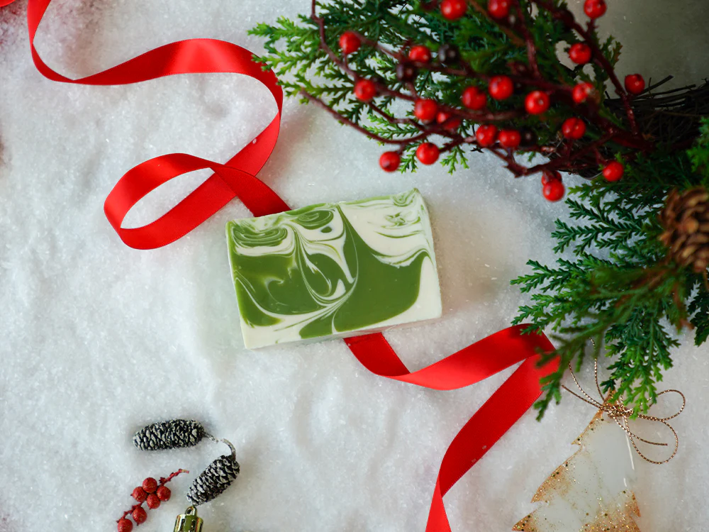 Peppermint Twist Natural Bar Soap (Non-Glycerin)