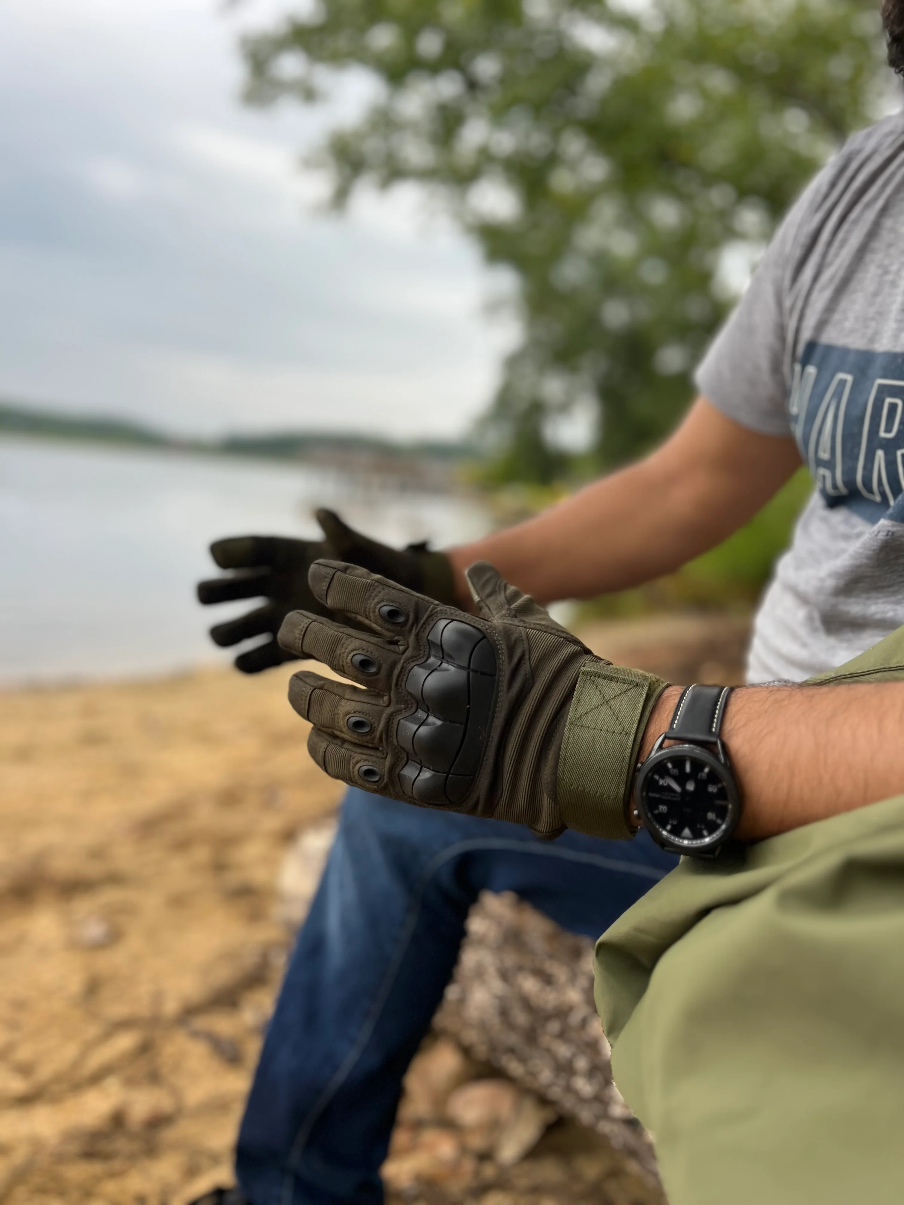 Tactical Gloves with Hard Shield Palm Pads for Tactical Training Hunting Hiking Camping Climbing