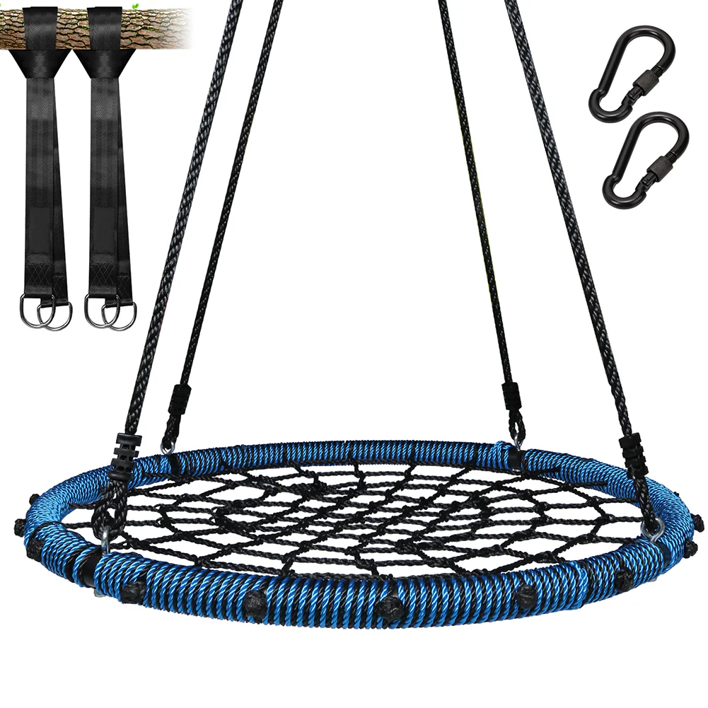 40 Spider Web Saucer Tree Swing for Kids Adults Backyard Playfun Wear Resistant