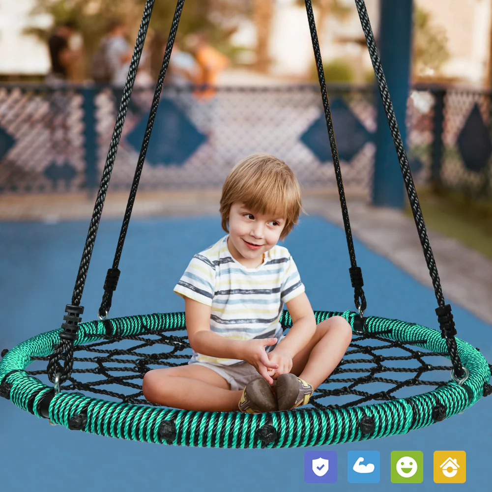 40 Spider Web Swing Kids Round Web Swing Tree Swing Backyard Playground