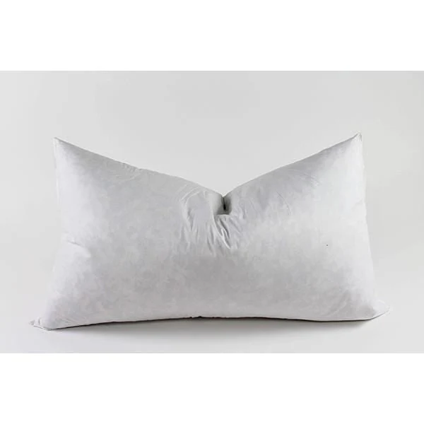 Feather Down Pillow Inserts Square Lumbar Custom Designer Luxury Made in the USA