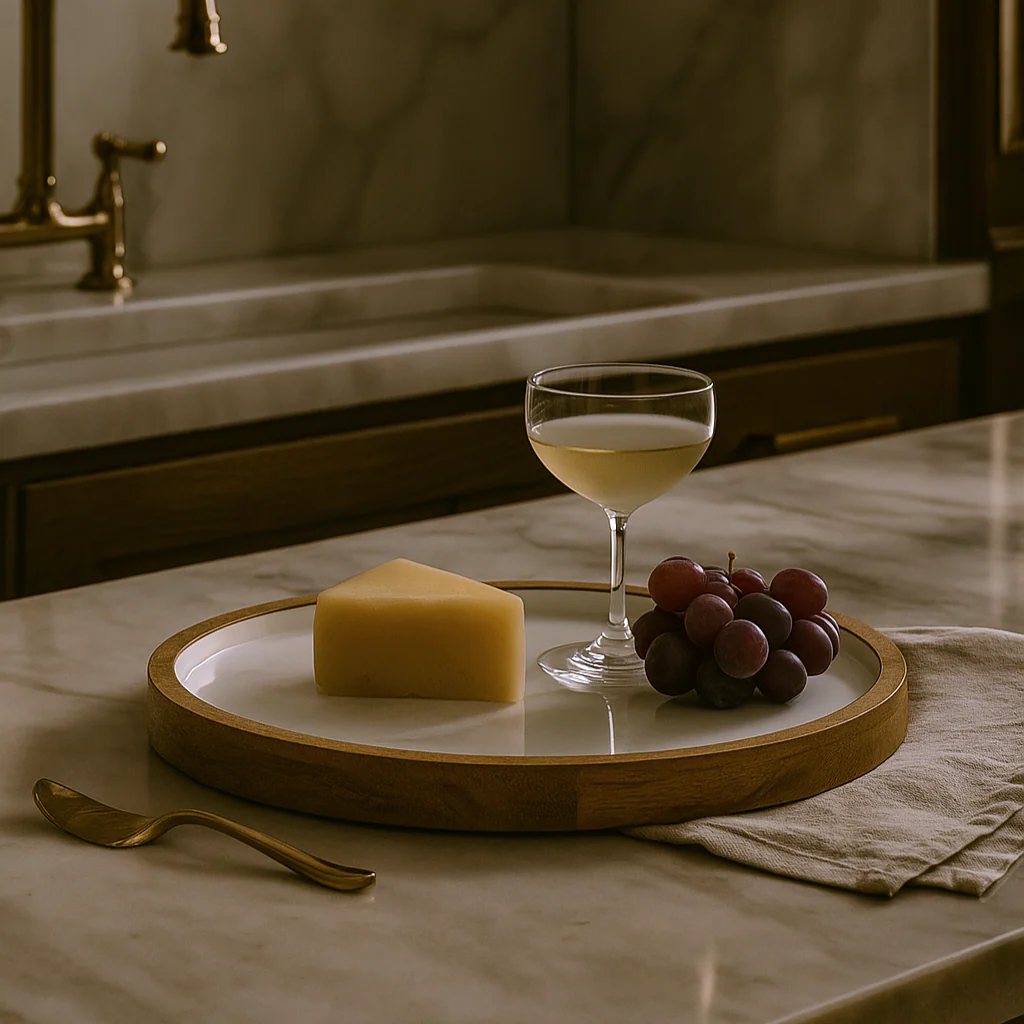 Palmer Wood + White Tray