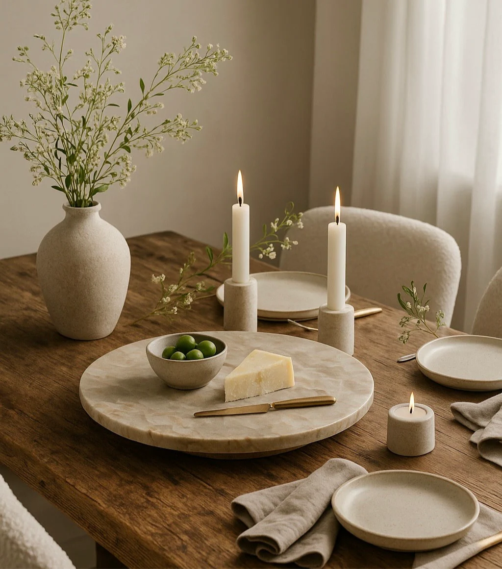 Vera Marble Lazy Susan