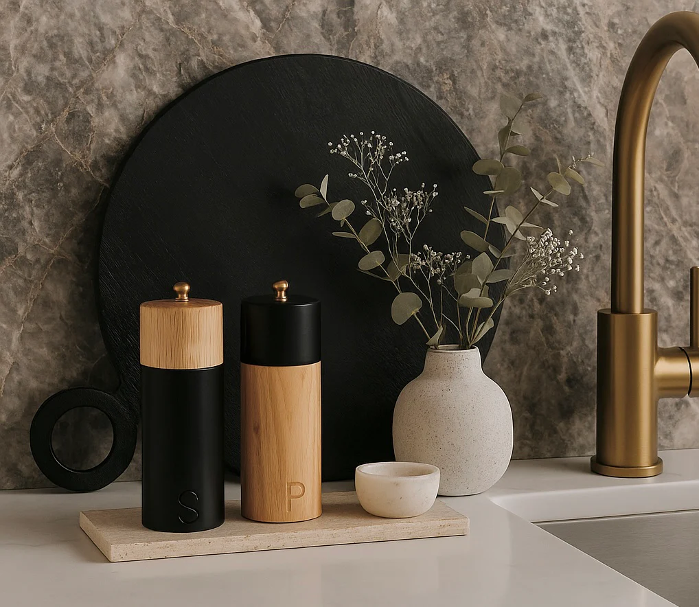 Zephyr Salt + Pepper Mills, Set of 2