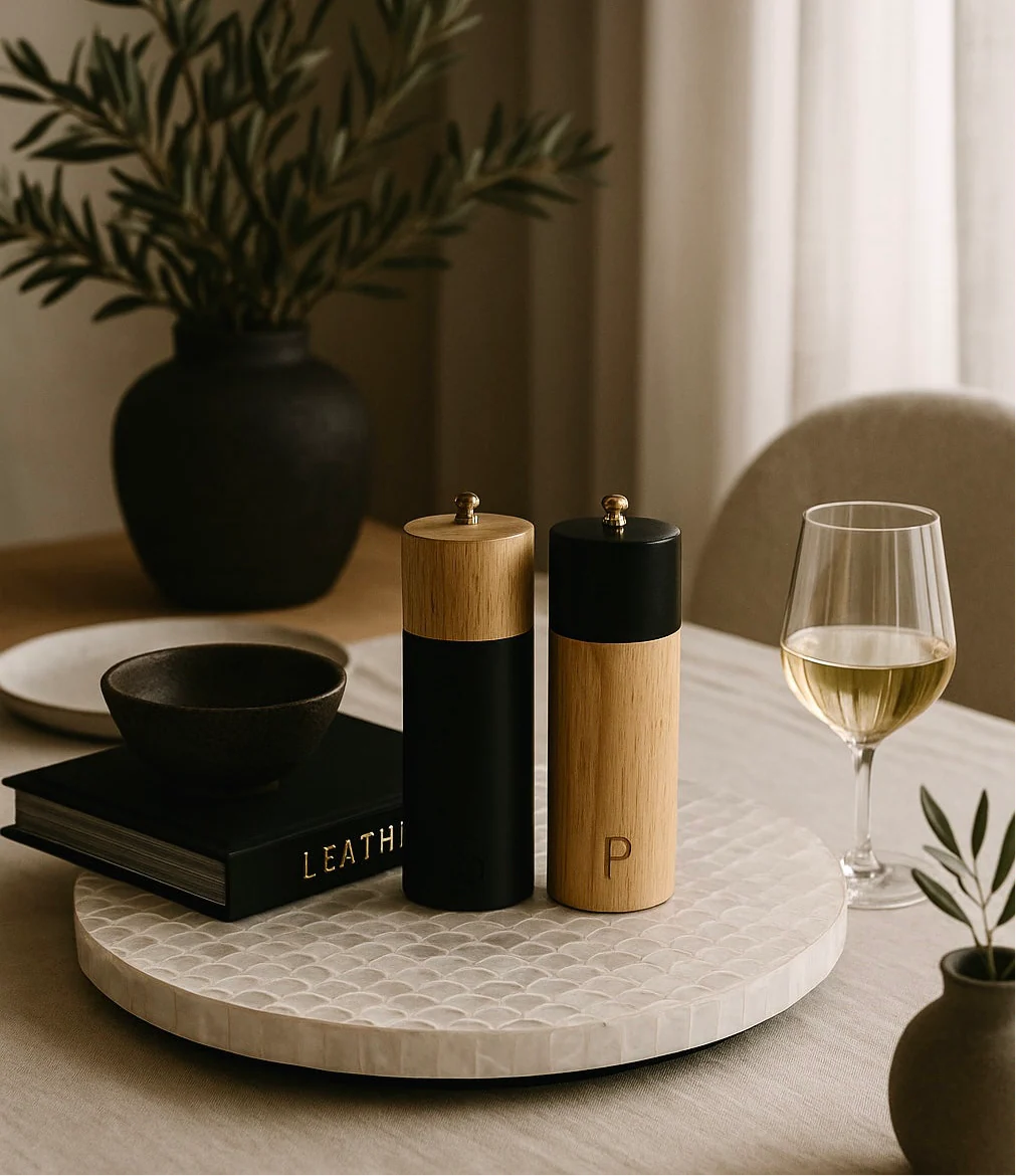 Zephyr Salt + Pepper Mills, Set of 2