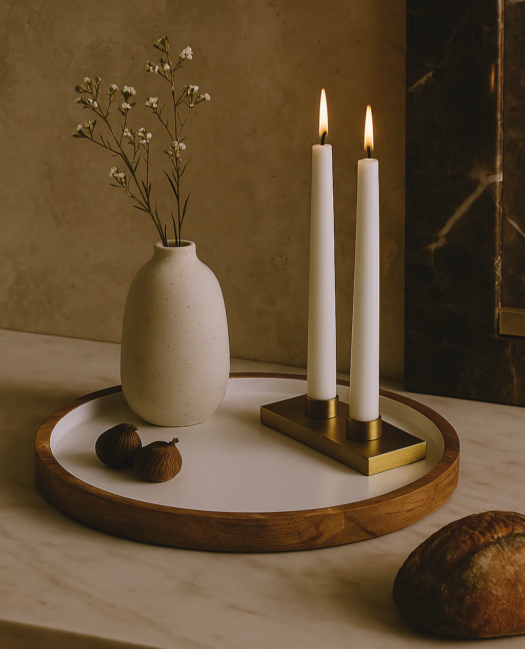 Palmer Wood + White Tray