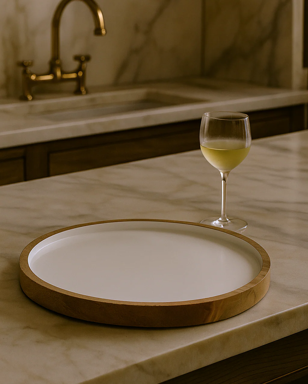 Palmer Wood + White Tray