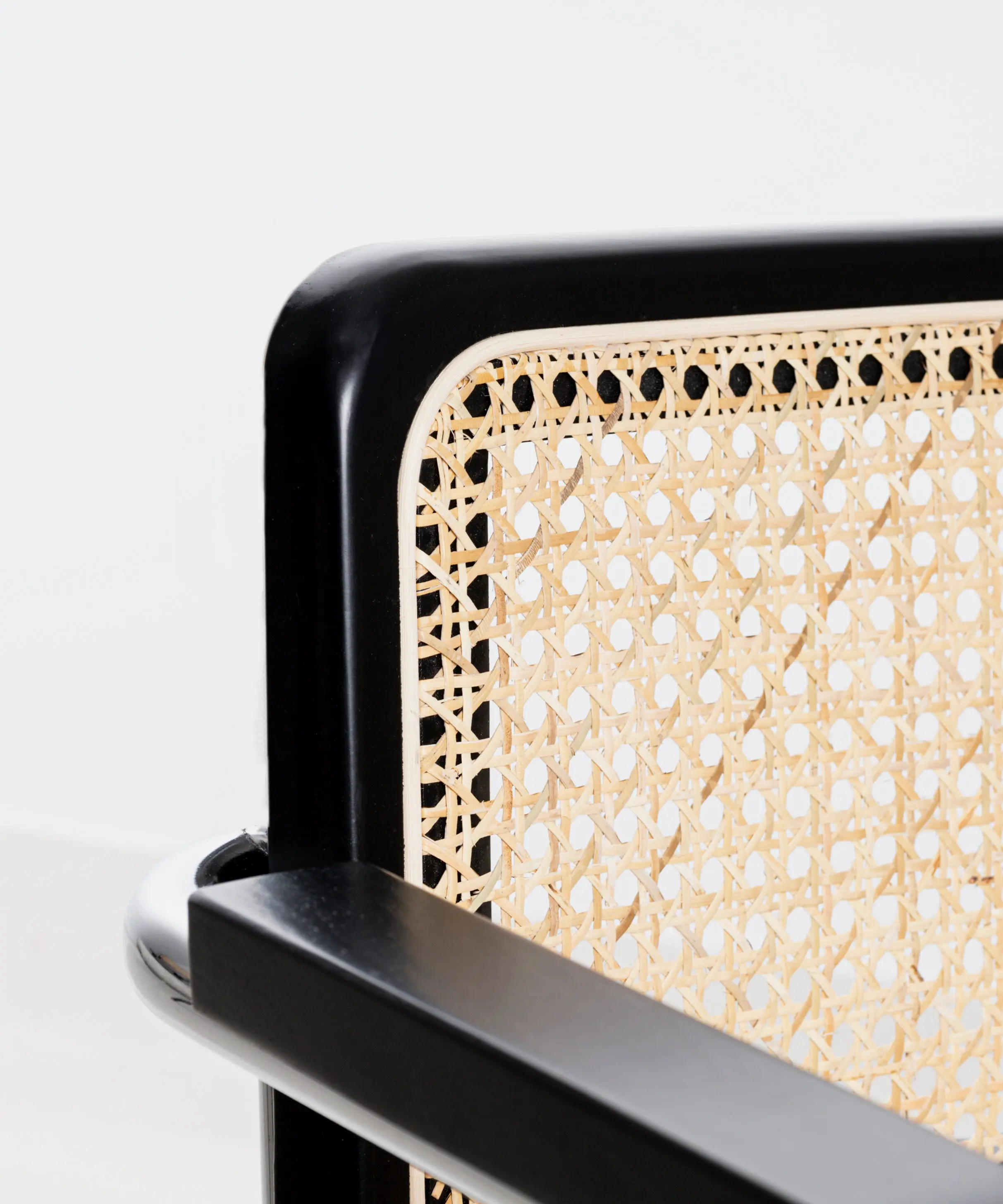 Silla de Comedor de Madera, Ratán y Metal Candy