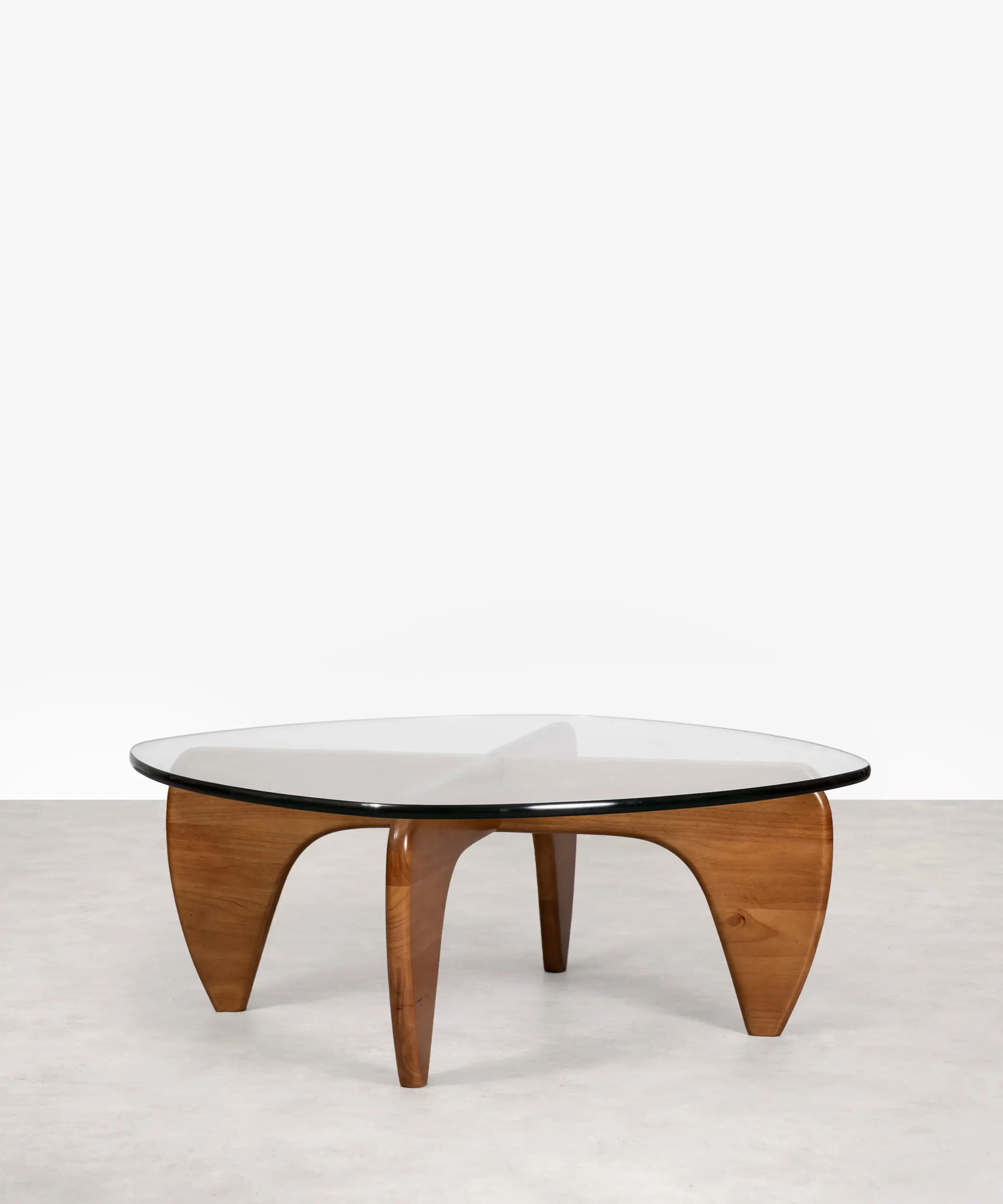 Mesa de Centro en Cristal Templado y Madera Michi Noriaki