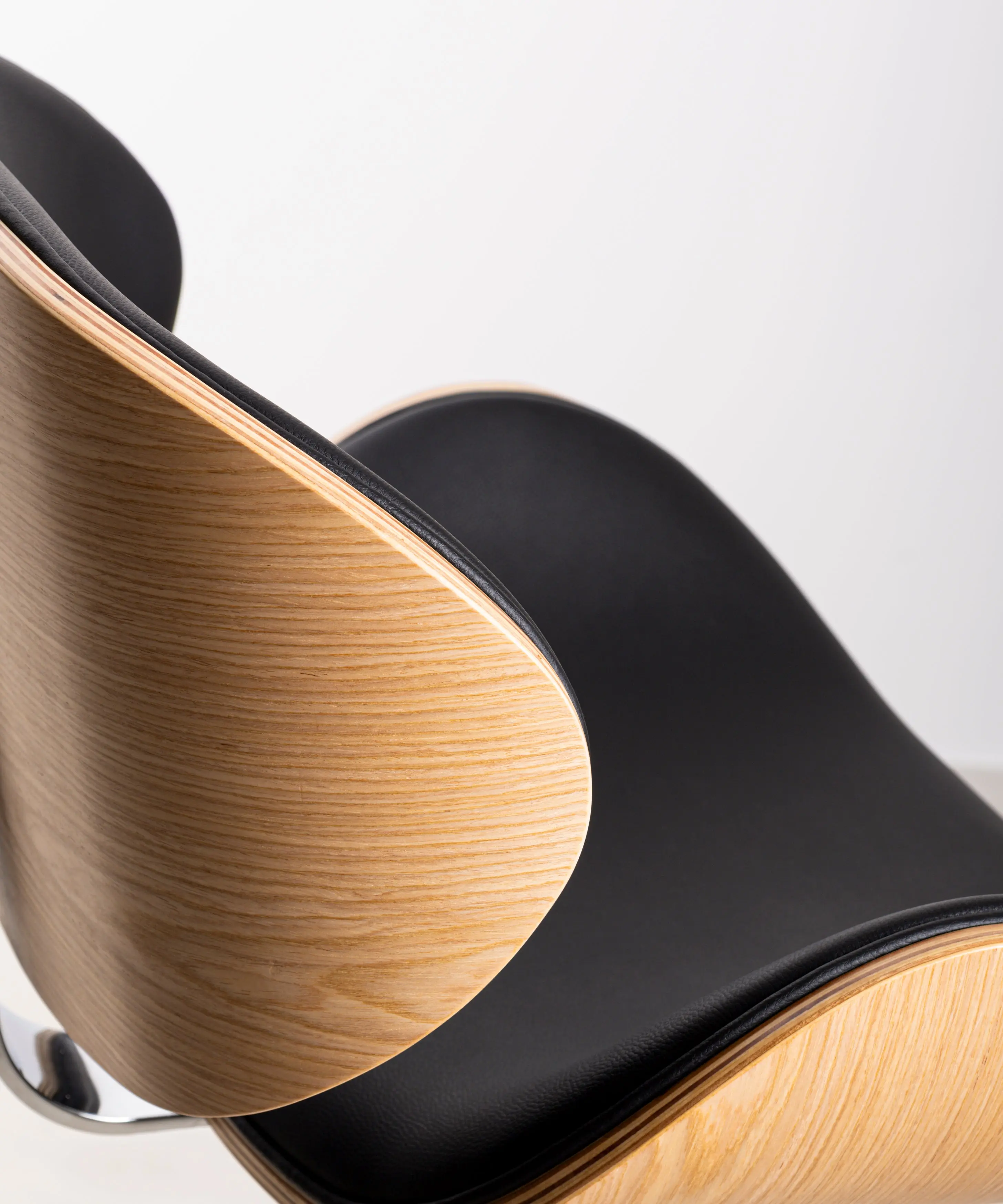 Taburete de Madera y Polipiel Regulable Shelley