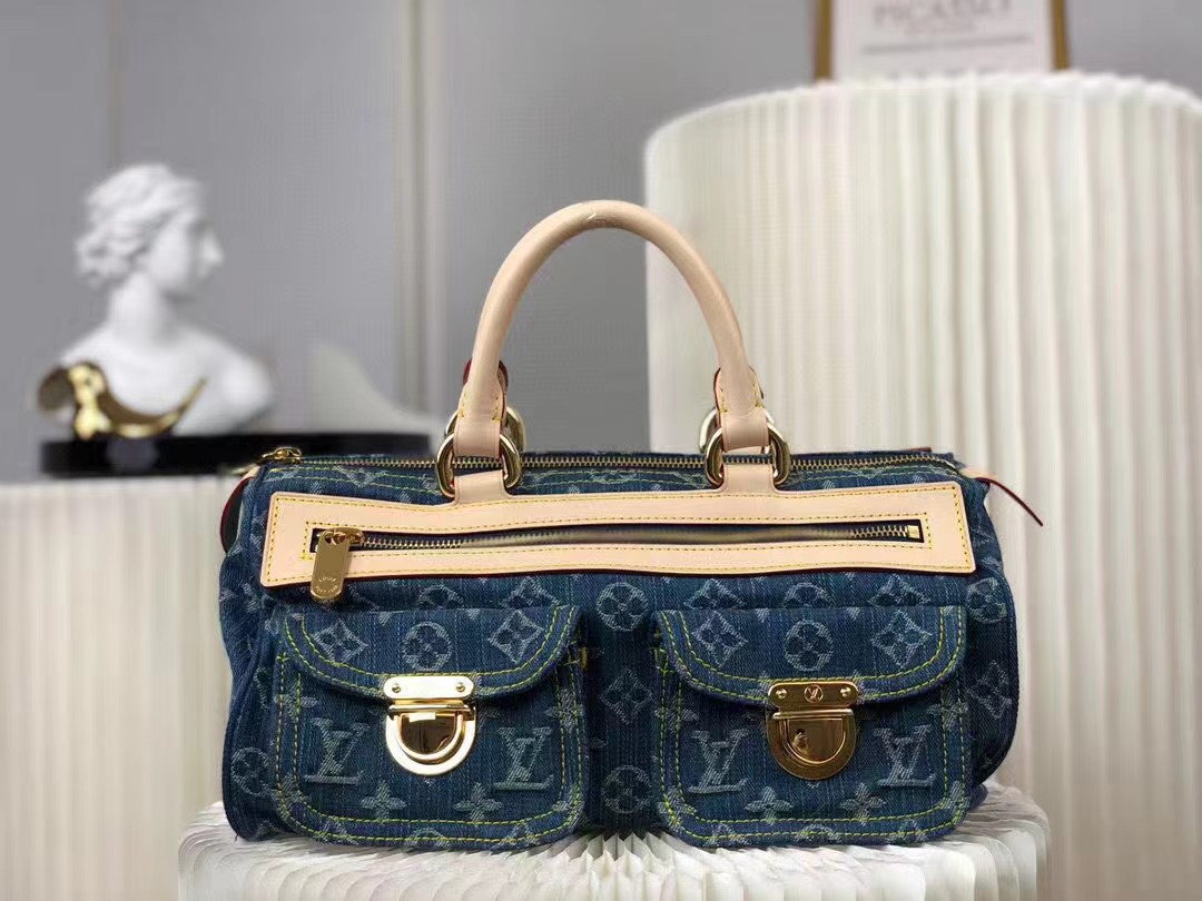 Louis Vuitton Monogram Denim Neo Speedy Blue