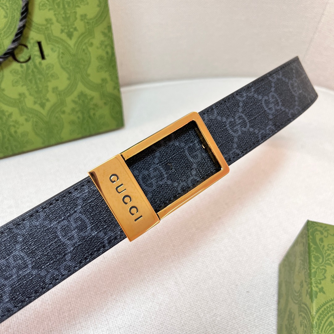 GG belt with silver buckle