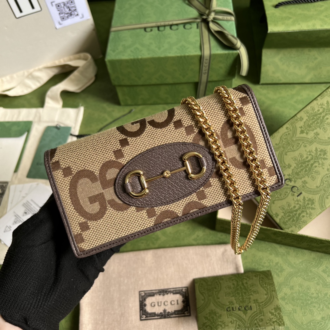 Gucci Horsebit 1955 wallet with chain