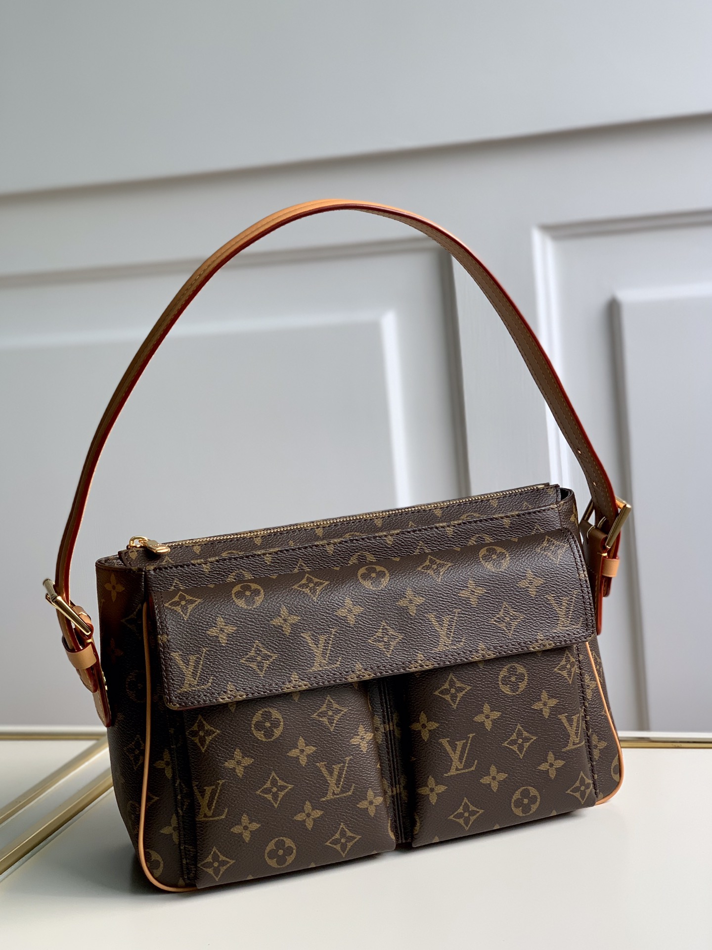 Louis Vuitton Vintage Monogram Canvas Large Shoulder Bag