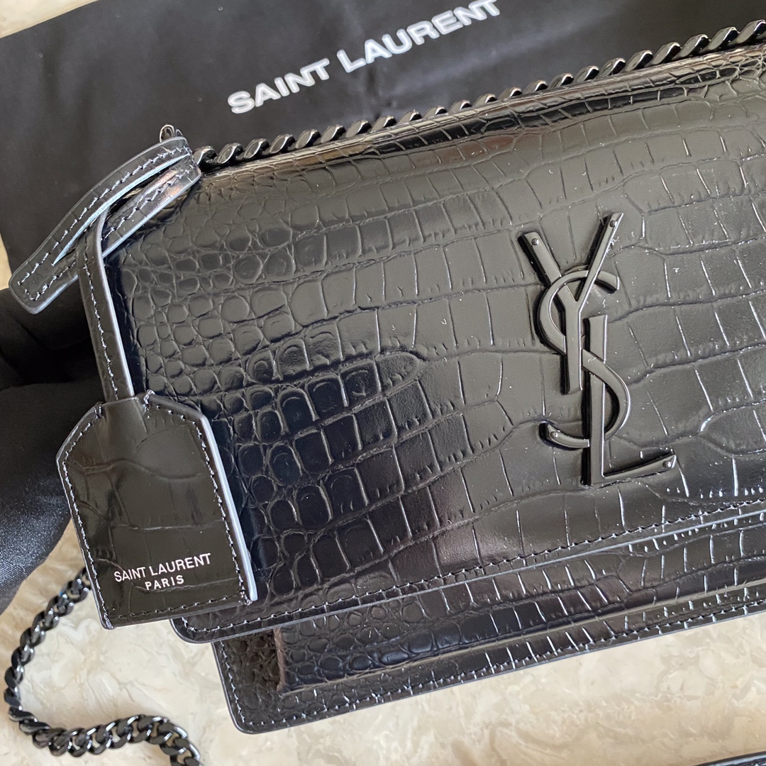 MANHATTAN MEDIUM SHOPPING BAG IN BOX SAINT LAURENT LEATHER