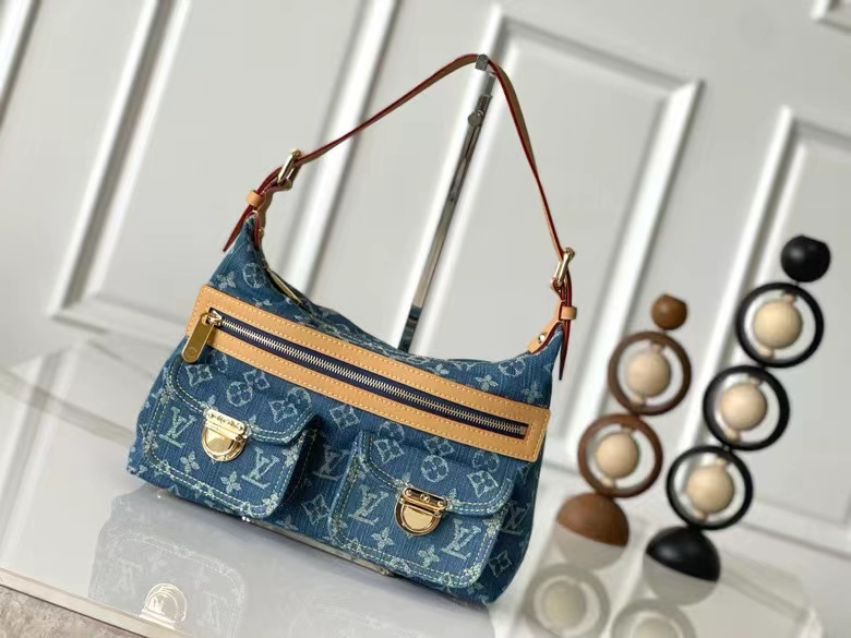 Louis Vuitton Denim Monogram Denim Baggy