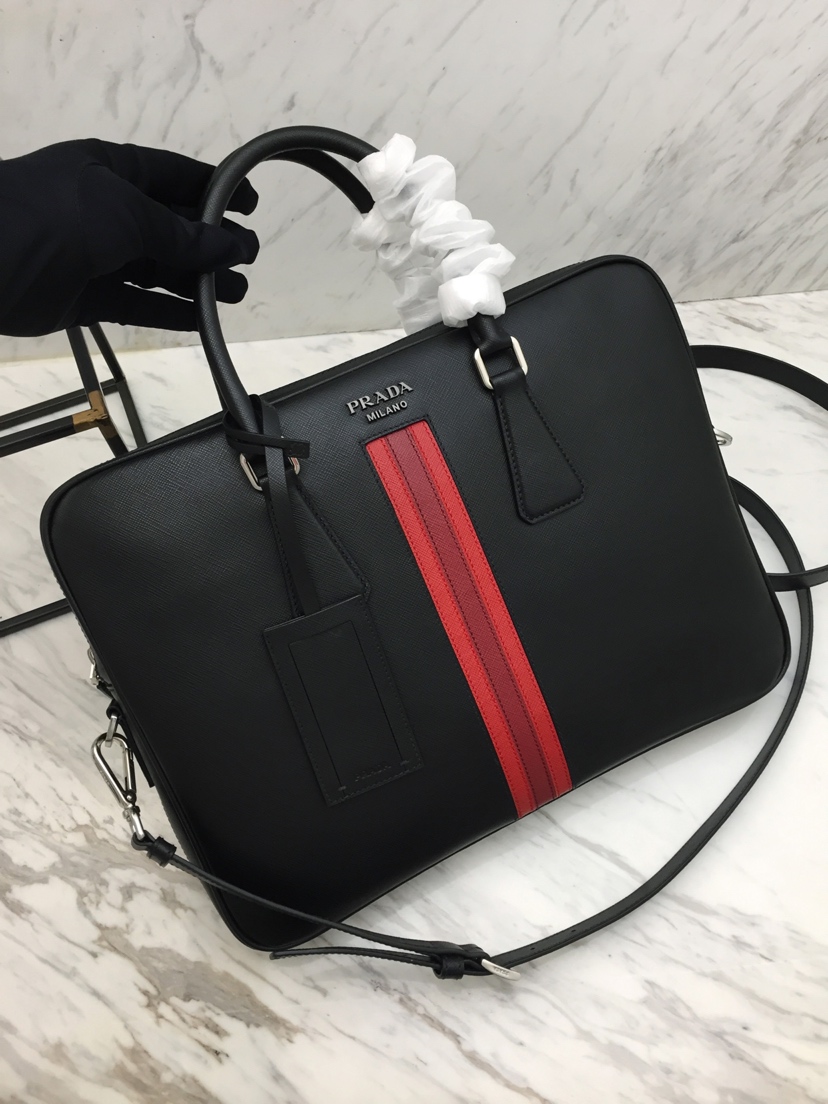 Saffiano Leather Work Bag