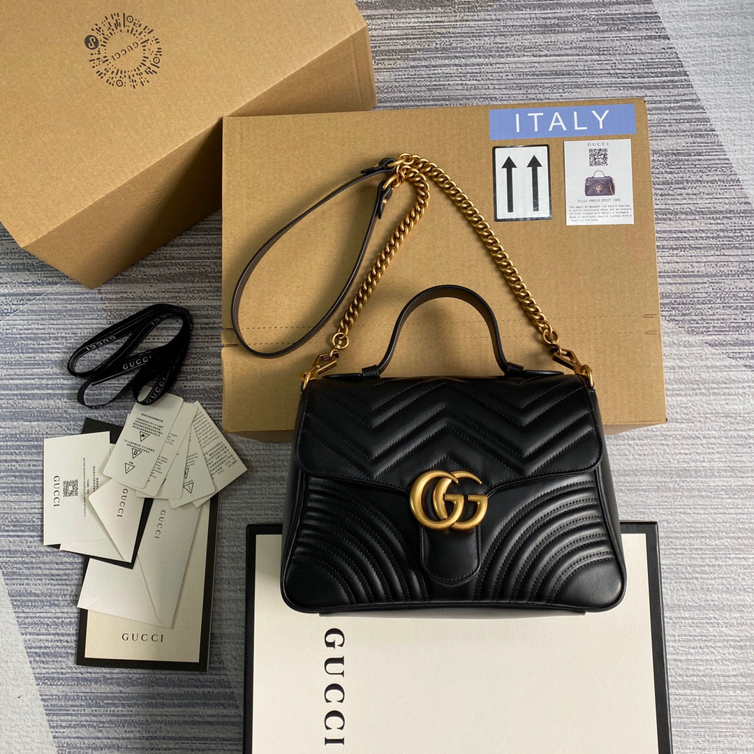 GG marmont small top handle bag