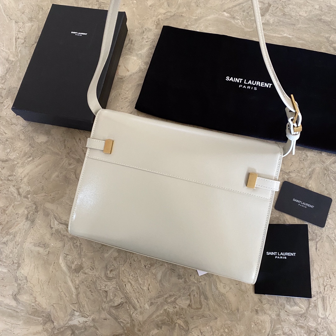 MANHATTAN MEDIUM SHOPPING BAG IN BOX SAINT LAURENT LEATHER