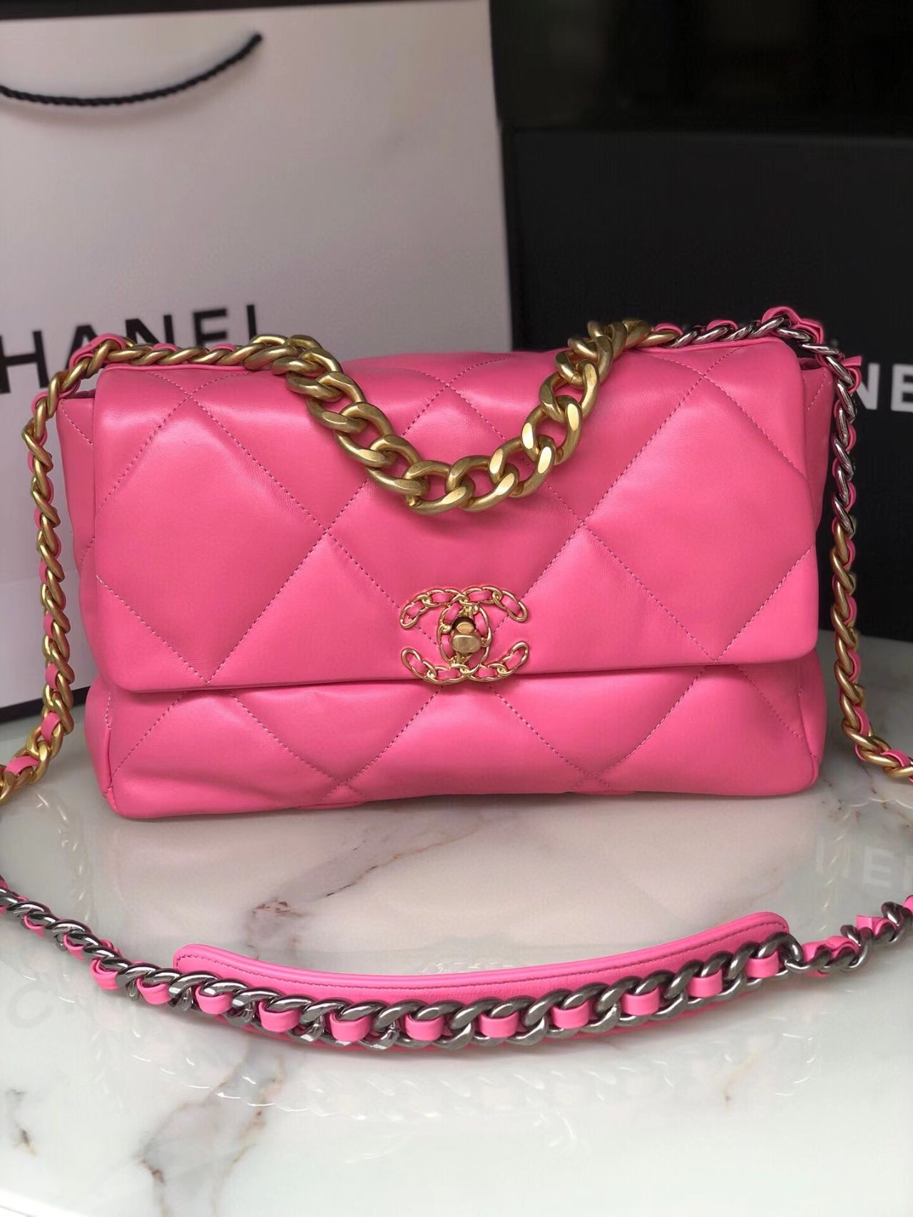 Pink Chanel Flap bag
