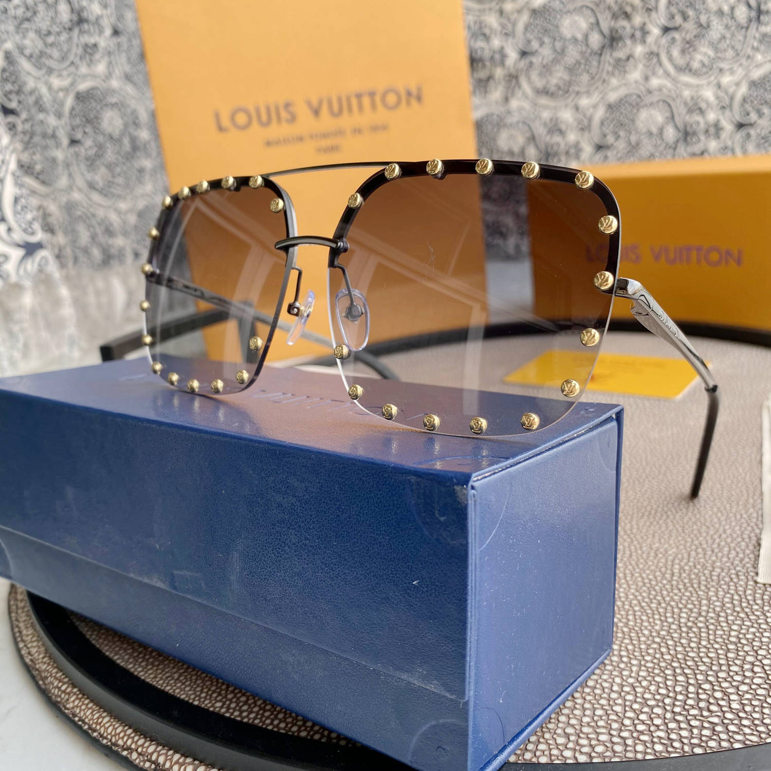 New Diamond Inlaid Women’s Flat Mirror Anti Blue Mirror Computer Goggle Play Phone Eye Protection