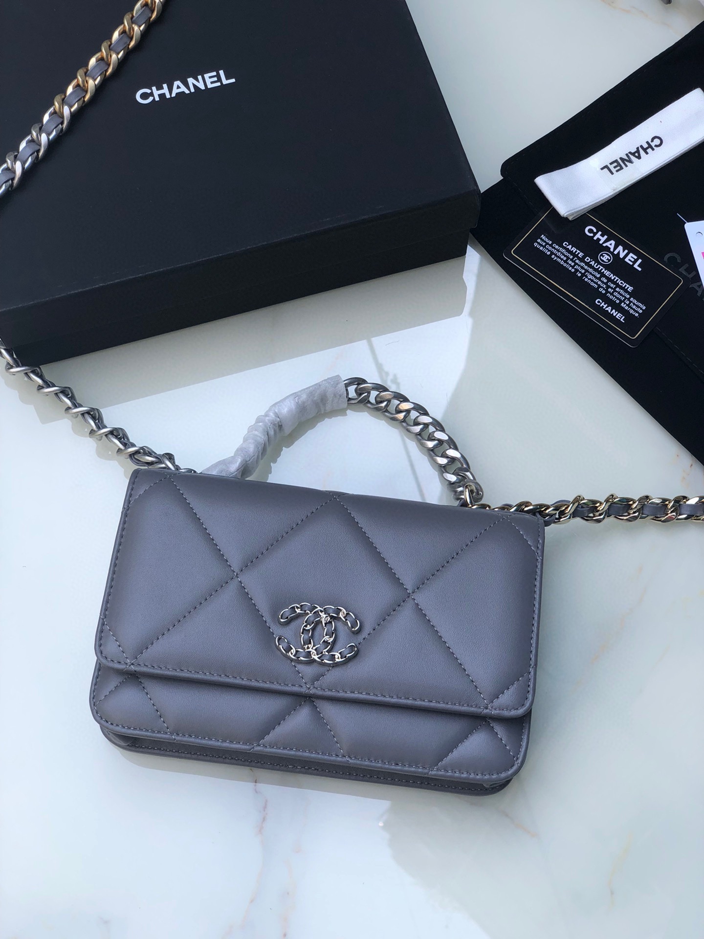 CHANEL 19 WALLET ON CHAIN