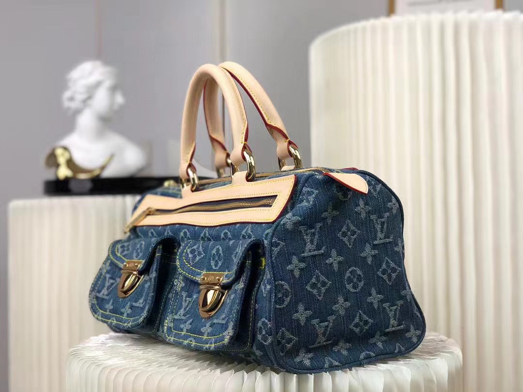 Louis Vuitton Monogram Denim Neo Speedy Blue