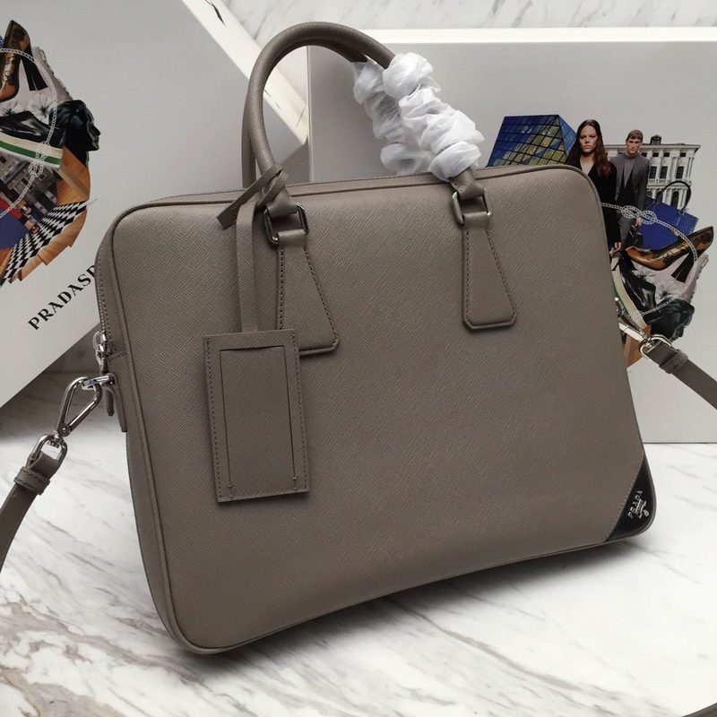 Saffiano Leather Work Bag