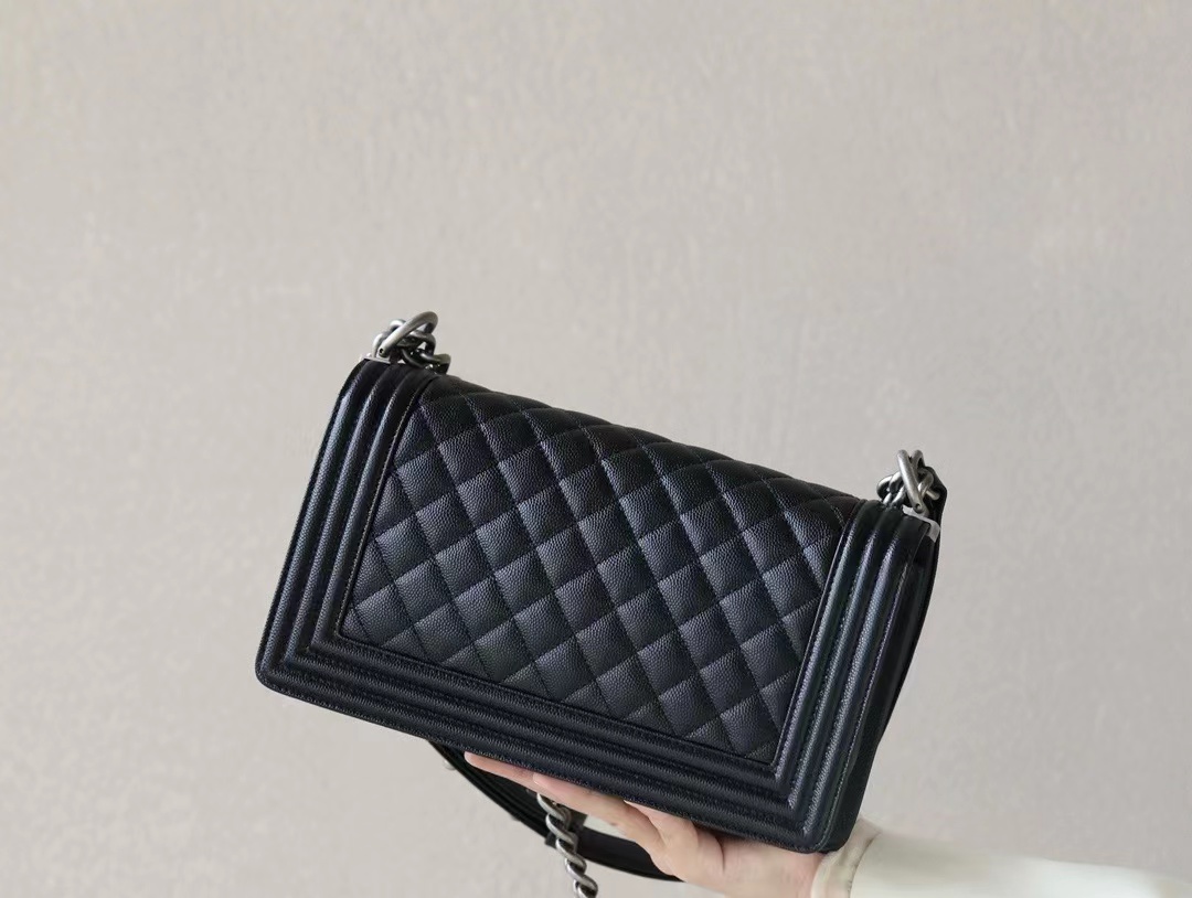 BOY CHANEL SHOULDER BAG Cow Leather