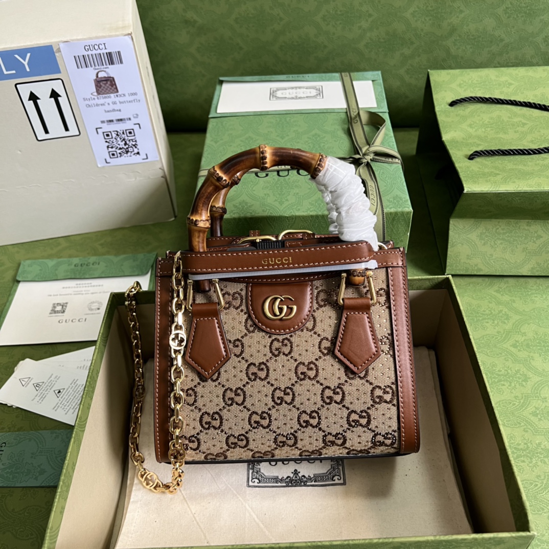 Gucci Diana lizard mini bag