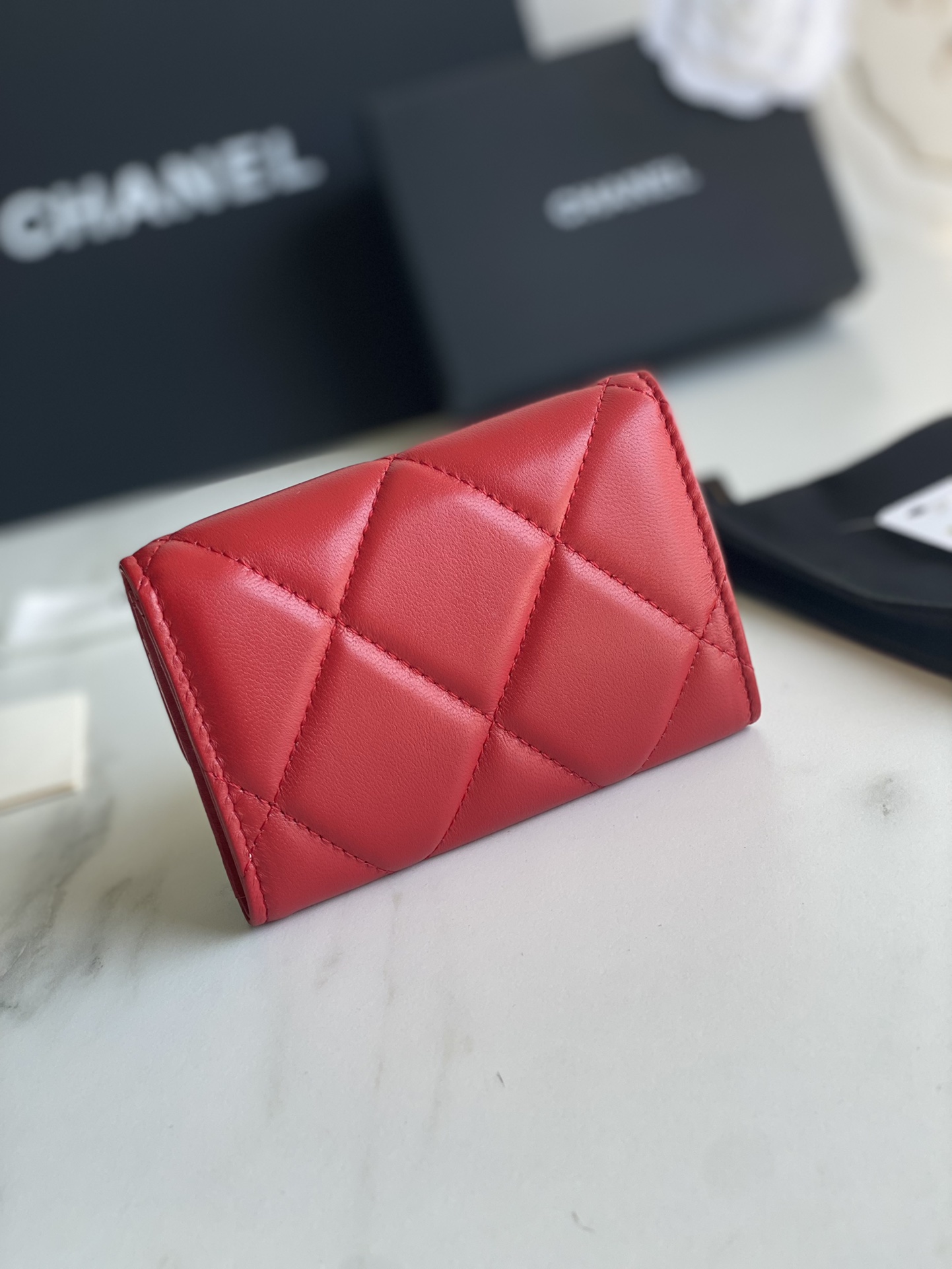 CHANEL 19 FLAP CARD HOLDER