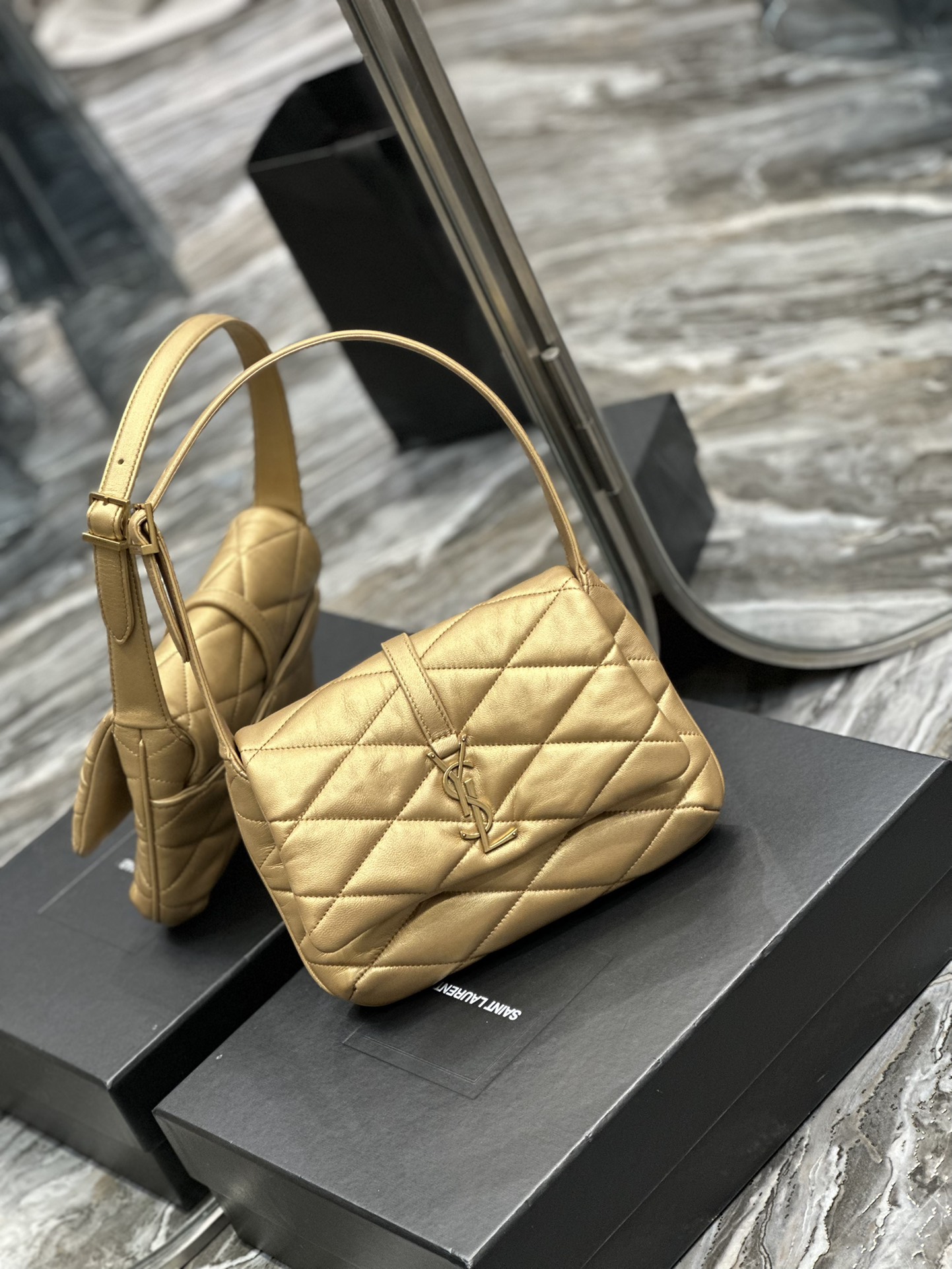 LE 57 HOBO BAG IN QUILTED LAMBSKIN